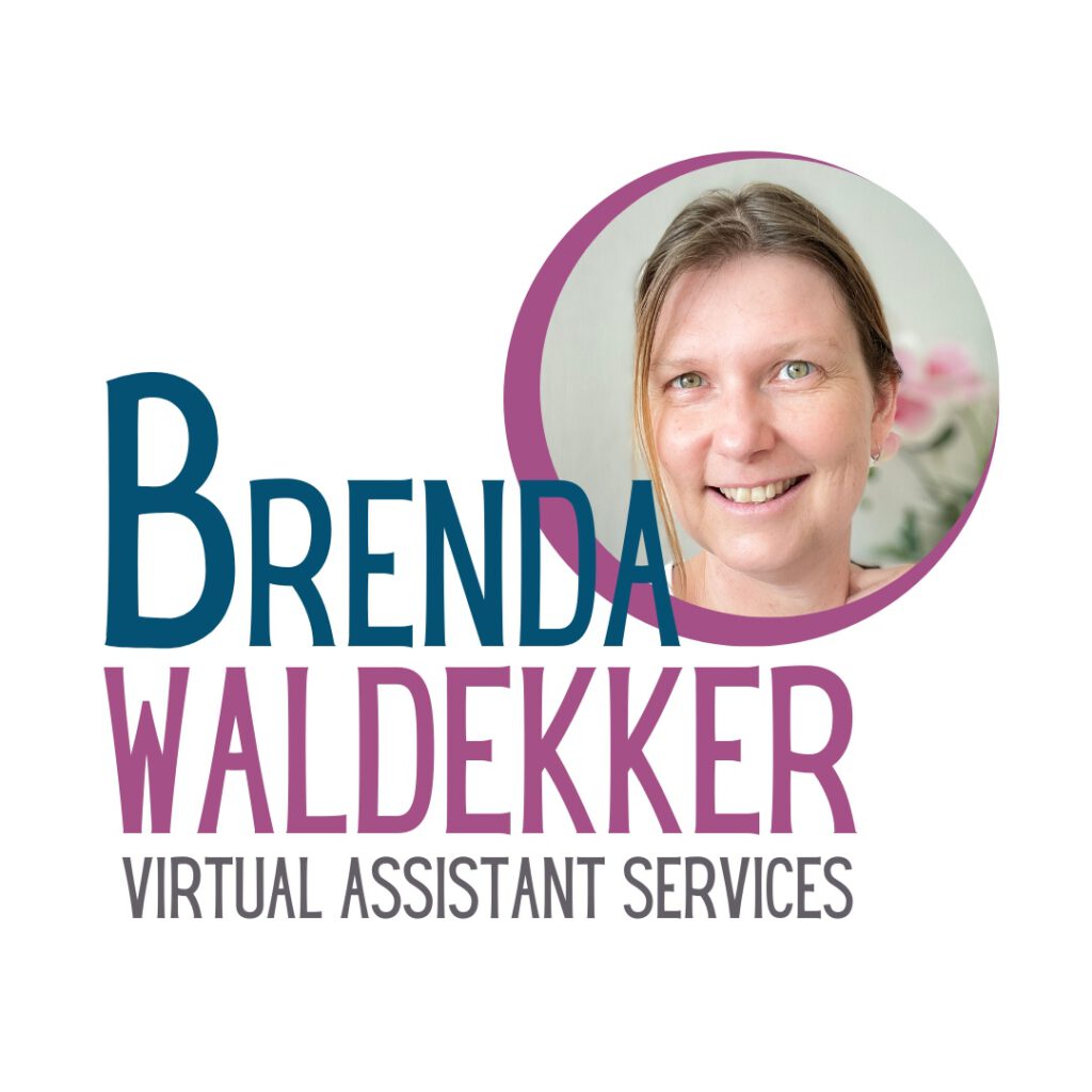 Brenda Waldekker Virtual Assistant Services logo with head shot